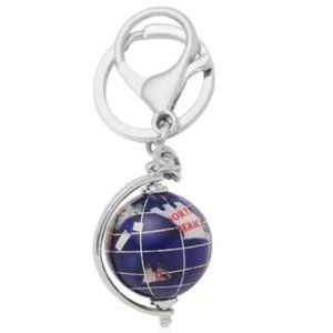New in Box - Multi Gemstone Globe Keychain